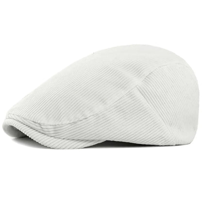 Artist Painter Beret Hats Male Female Flat Cap Adjustable Corduroy Beret Caps