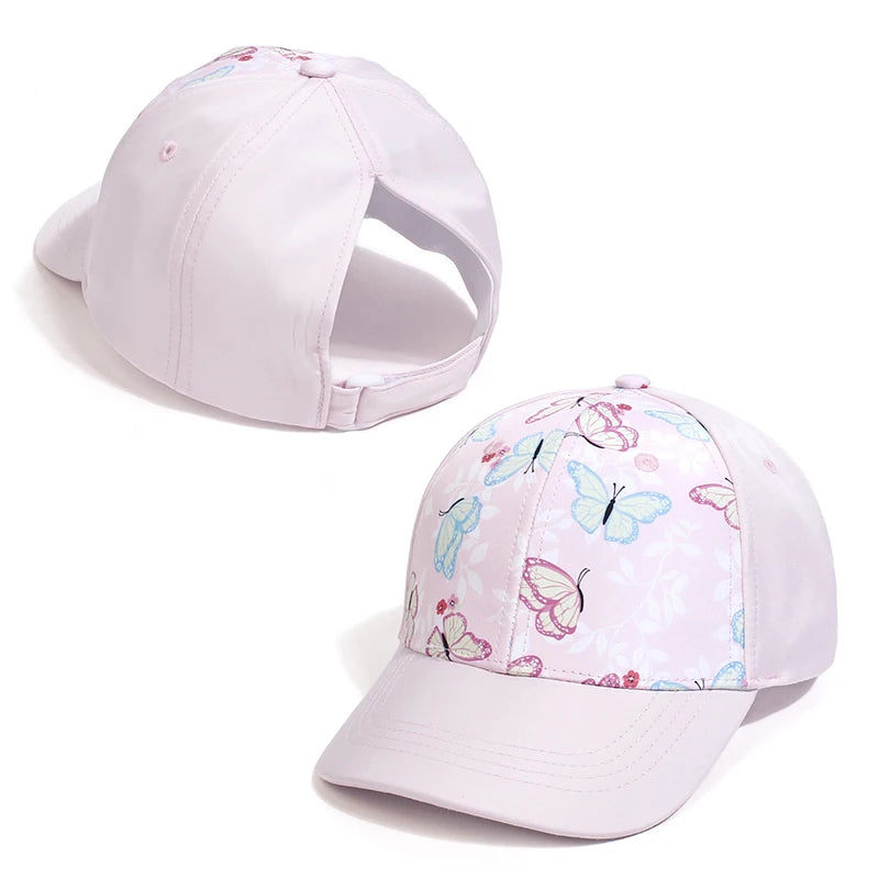 Fashion High Ponytail Kids Boy Hat Sun Hats Baseball Caps Baby Children Peaked Caps Hat