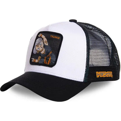 Dragon Ball Son Goku Cap Summer Travel Peaked Cap Men's Embroidery Hip-Hop Cap