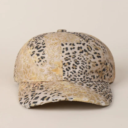 New High-Quality Retro Leopard Print Baseball Caps Women