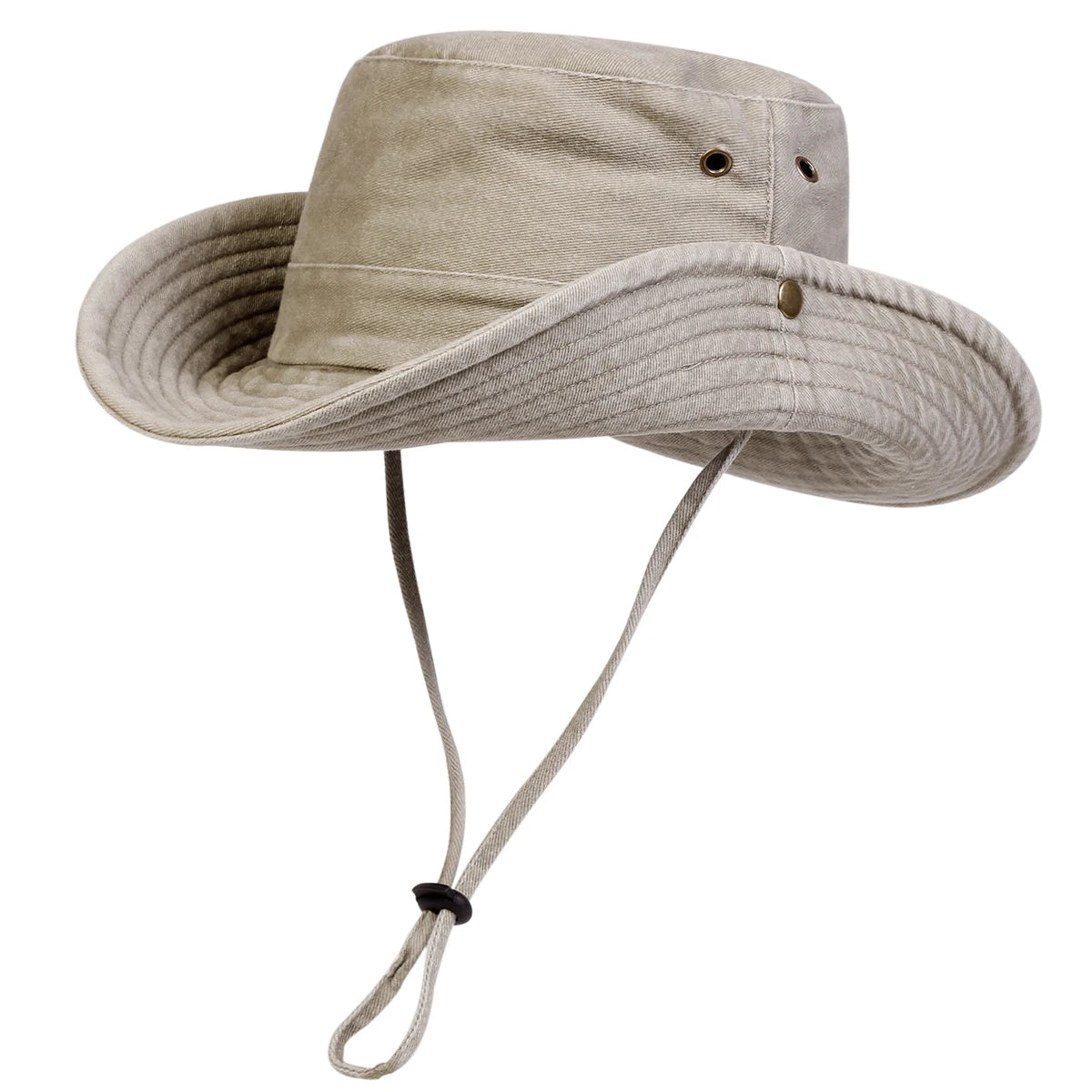 Men Big Eaved Washed Bucket Hats Fishermen Caps Outdoor Casual Cap Men