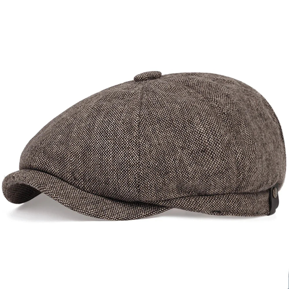 Retro Newsboy Caps Men Octagonal Hats British Painters Hats
