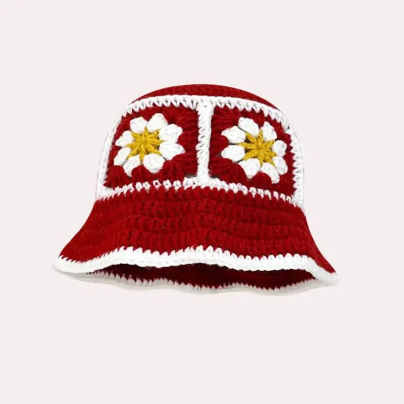 2025 Autumn New Crochet Korean Handmade Bucket Hat