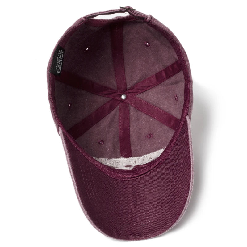 Washing Retro Style Baseball Cap For Men