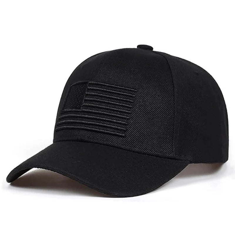 New Baseball Hat Embroidered US Flag Skateboard Hat Outdoor Daily Commuter Decorative Hat Sunshade Hat Unisex Hip Hop Hat