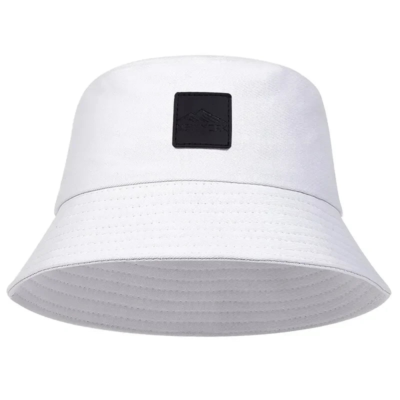 Unisex New York Leather Label Personality Bucket Hats