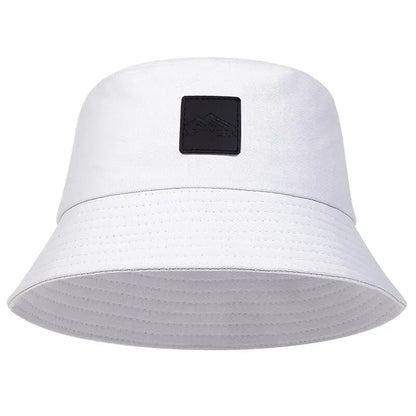 Unisex New York Leather Label Personality Bucket Hats
