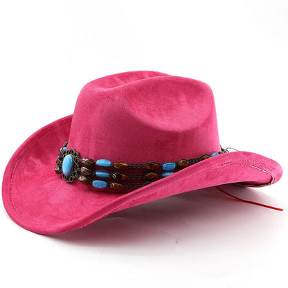 Suede Horse Riding Western Cowboy Hat For Men And Women Outdoor