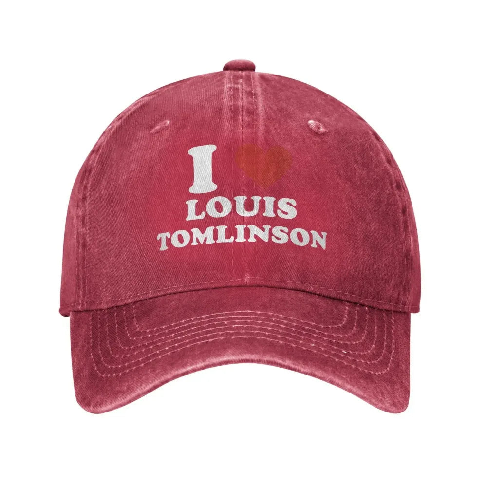 I Love Louis Tomlinsons Casual Baseball Cap for Men Adult Summer