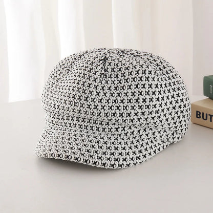Women's Retro Octagonal Hat Korean Version Big Head