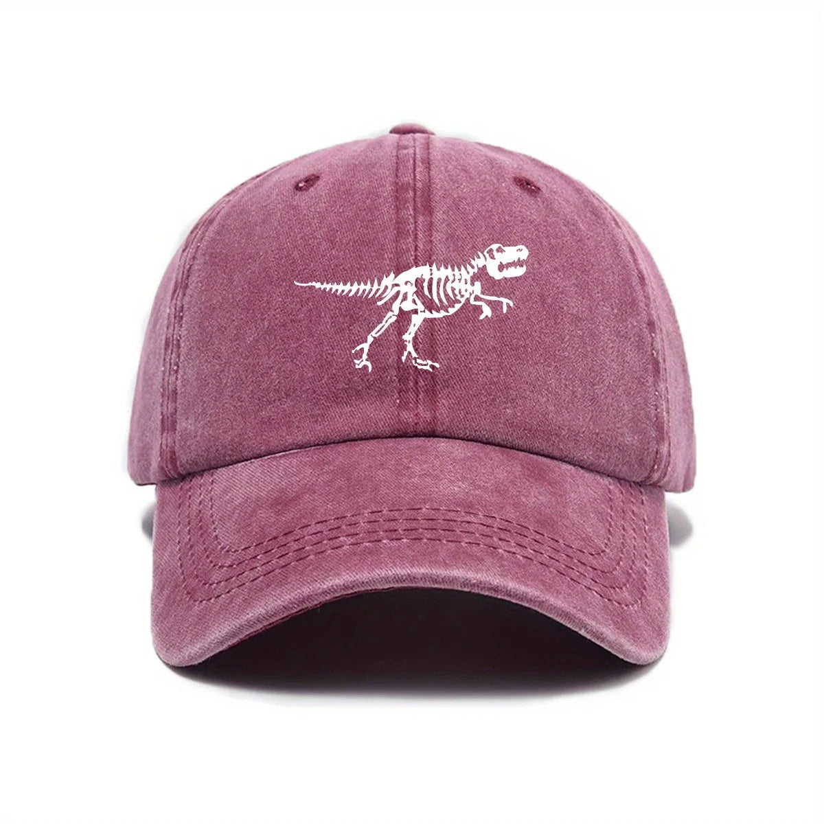 Fashionable and Casual Dinosaur Skeleton Printed Baseball Cap