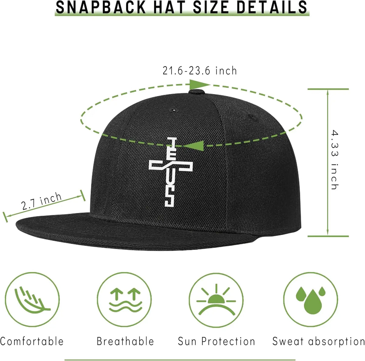 Flat Bill Hats For Men Snapback Skull Hats Black Hat For Teen Boys Skateboard Hats Baseball Cap