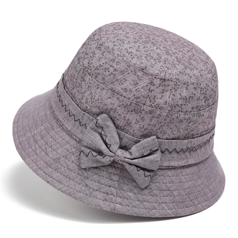 Elderly Grandma Bucket Hat Sun-Shade Fisherman Hat Old Lady Hat