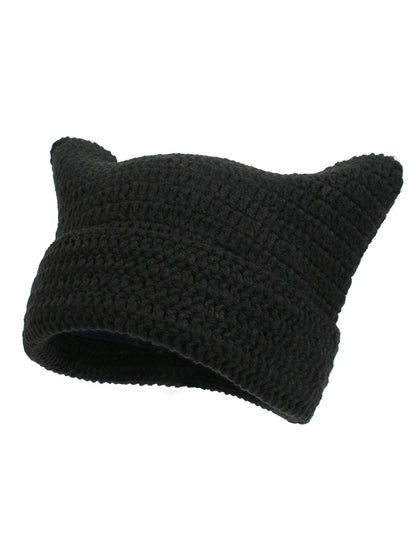 Wool Knitted Streetwear Handmade Crochet Bucket Cap