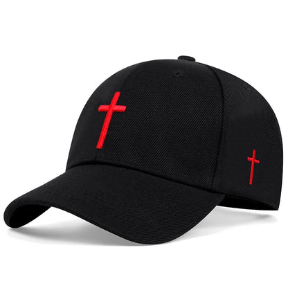 Unisex Cross embroidery Baseball Cap