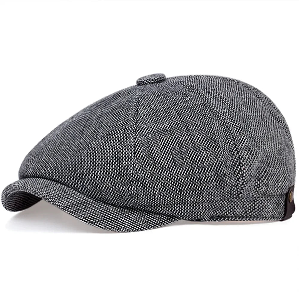 Retro Newsboy Caps Men Octagonal Hats British Painters Hats