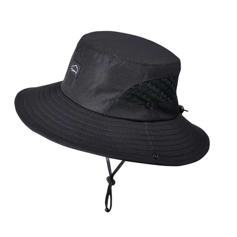 Summer Men's Breathable FIsherman Hat Outdoor Fishing Travel Cap Male Climbing Bucket Hats For Men
