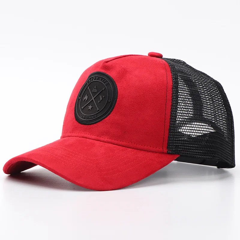 New Summer Mesh Baseball Cap Women Men Letter Patch Snapback Hat