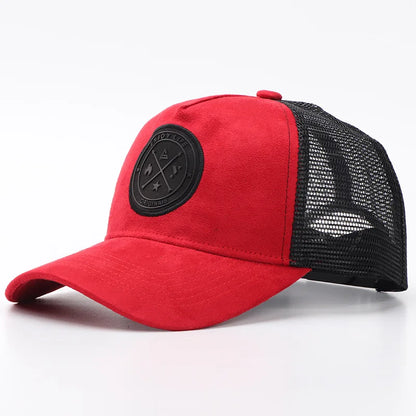 New Summer Mesh Baseball Cap Women Men Letter Patch Snapback Hat