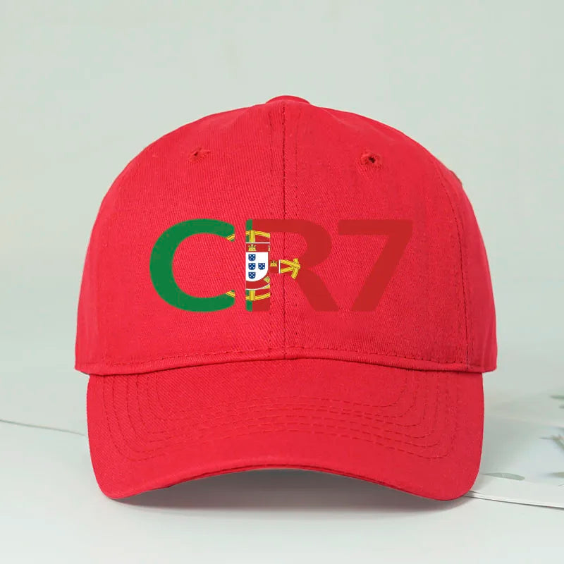 CR7 Portugal Print Black Baseball Cap