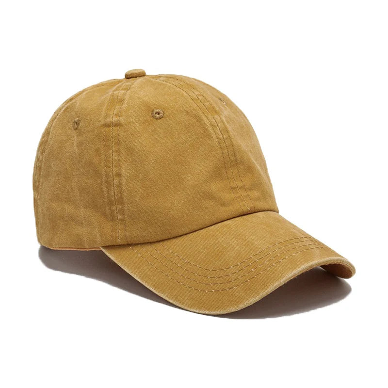 2026 Vintage Washed Denim Baseball Cap 100% Cotton Dad Hat
