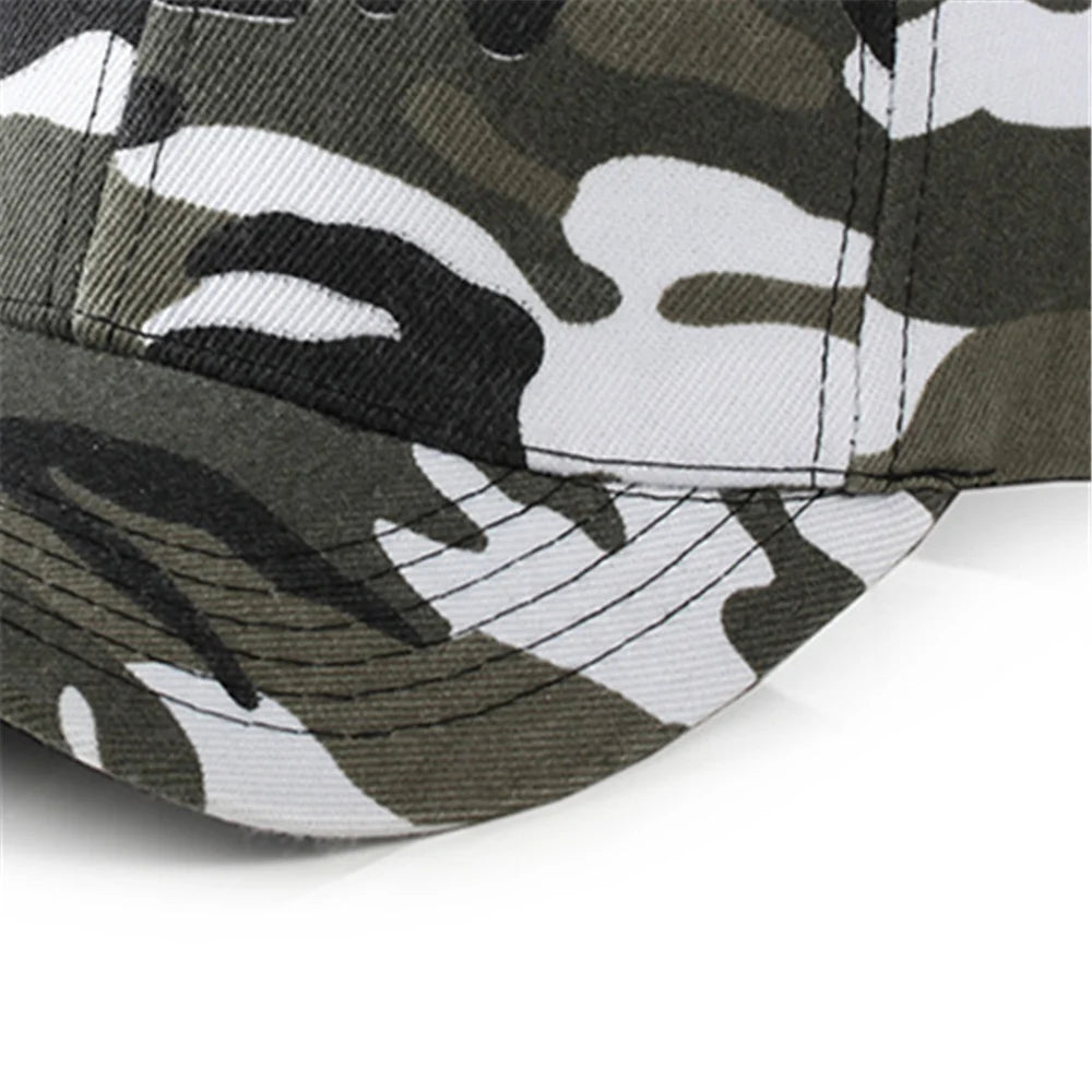 Men Women Camouflage Baseball Cap Outdoor Sun Protection Duckbill Cap For Sports