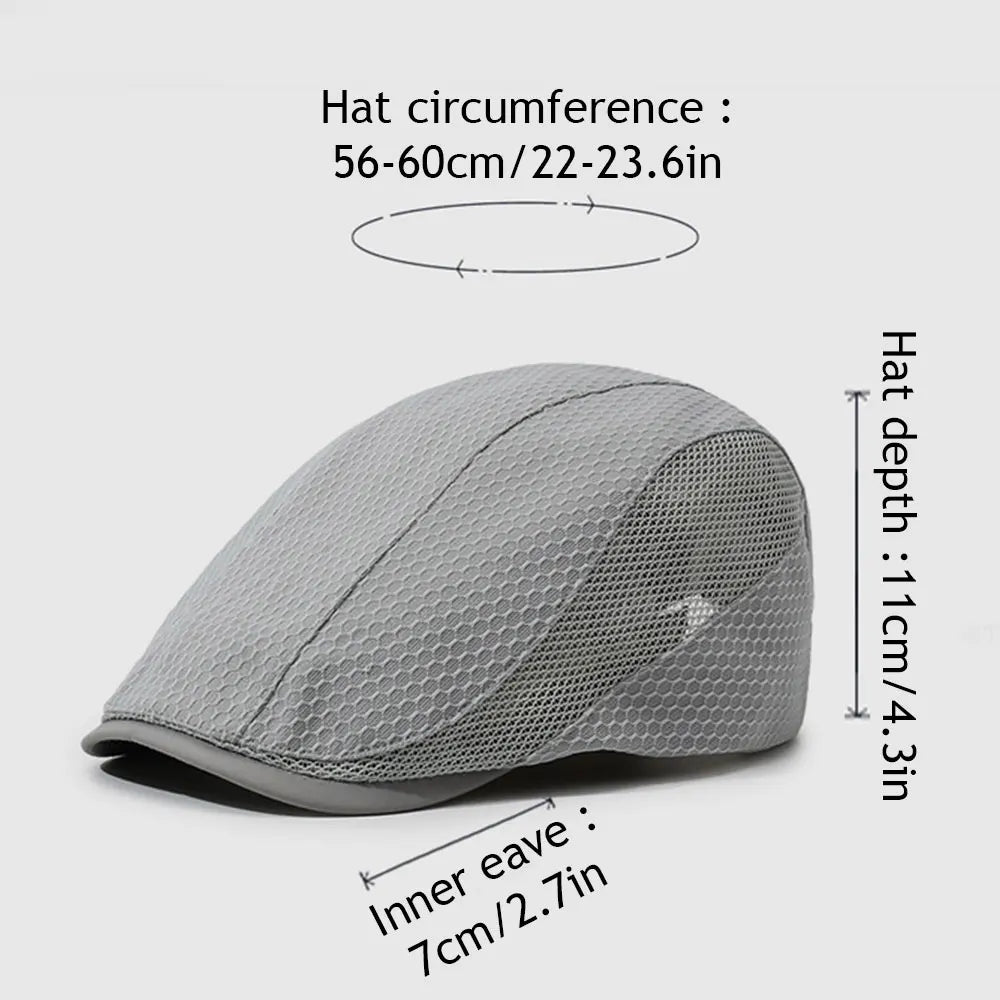 Summer Mesh Breathable Newsboy Caps