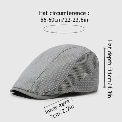 Summer Mesh Breathable Newsboy Caps