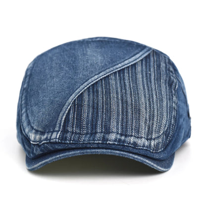 Four Seasons Washed Denim Newsboy Cap