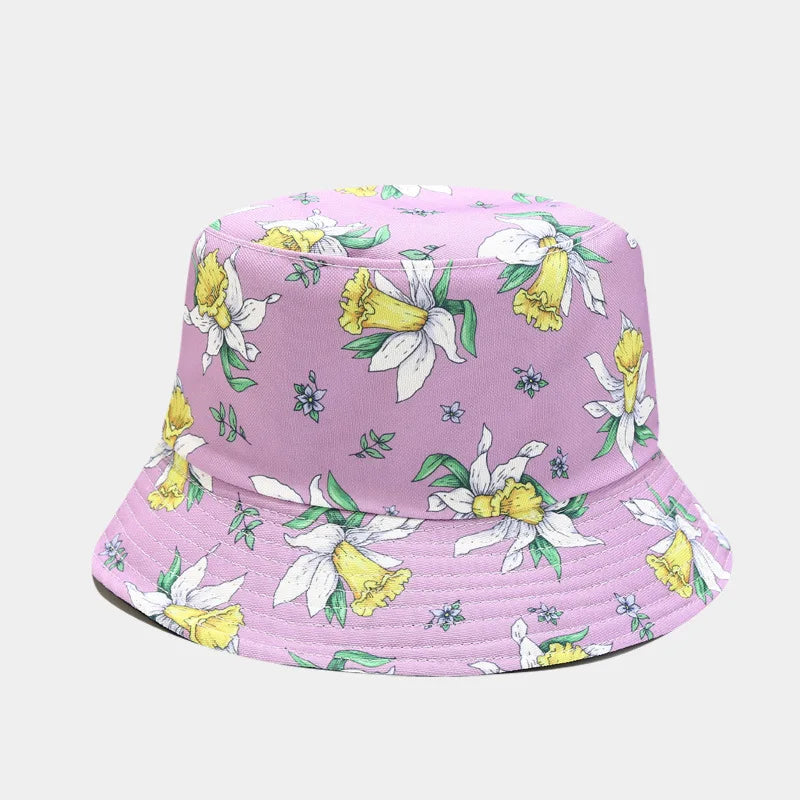 Unisex Panama Bucket Hats Ethnic Style Pattern Fisherman Cap For Men And Women