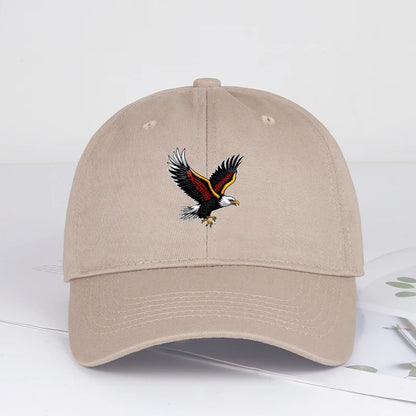 MLFO Eagle Soft Top Baseball Cap Bold Patriotic Retro Style Daily Commute & Outdoor Hiking For Patriotic Enthusiasts Holiday Gif