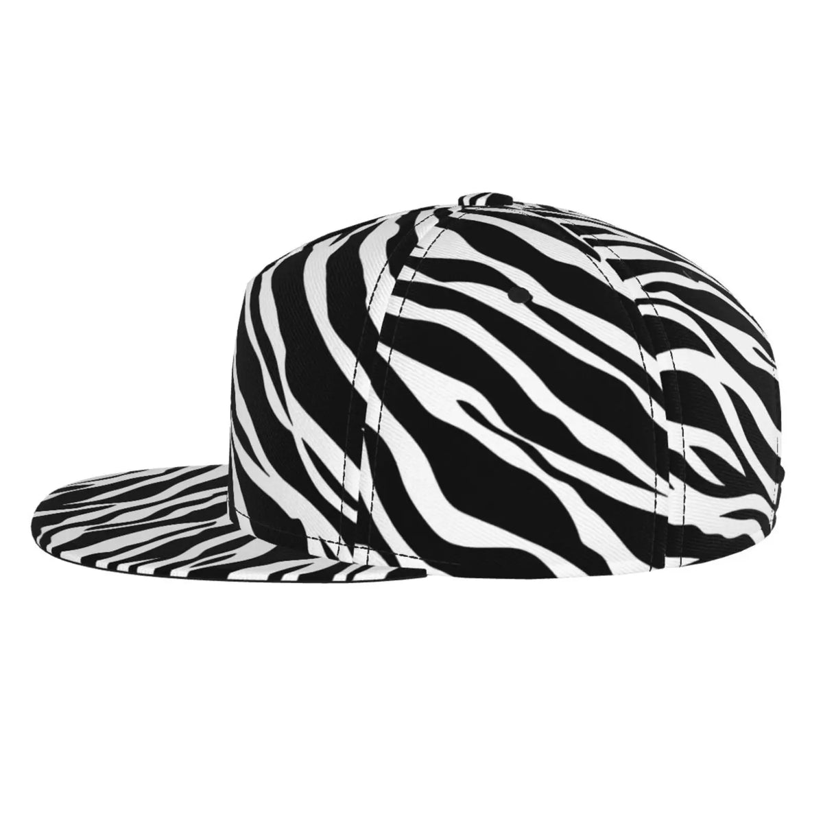 Zebra Print Snapback Hat for Men Women
