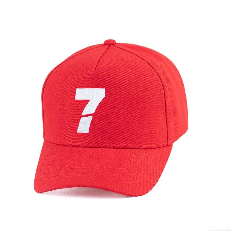 Unisex 7 Embroidered Baseball Cap Korean Style Summer