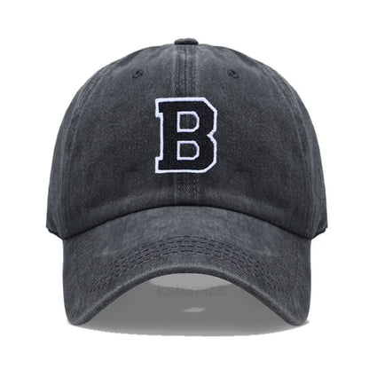 Initial Letter A-Z Embroider Baseball Cap