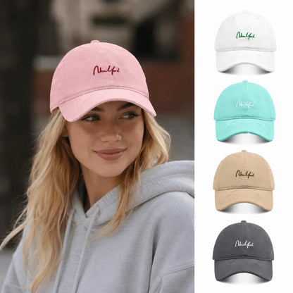Adjustable New York Baseball Cap Cotton Deep Crown Dad Hat