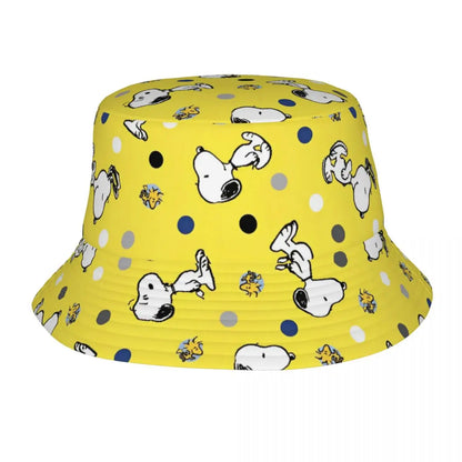 Women Men Bucket Hat Snoopys Play Tennis Summer Beach Hatwear Lightweight