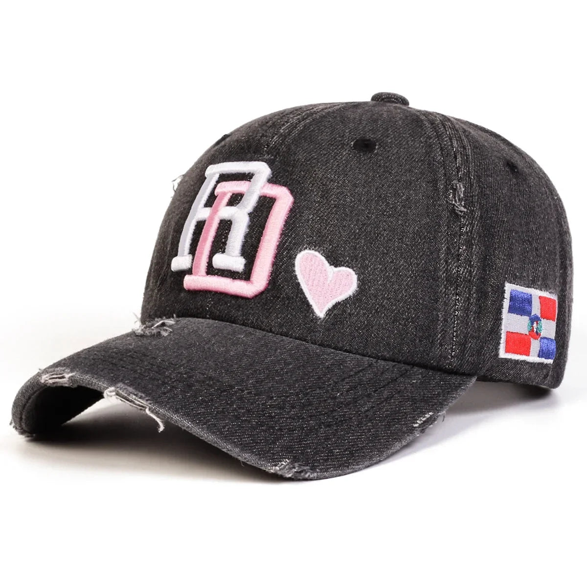 Unisex SD Letter Embroidery Hole Cowboy Baseball Caps