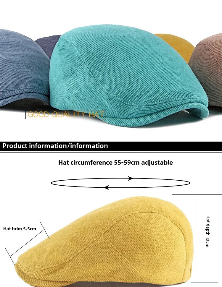 Korean Version Of Candy Color Beret Women's Spring And Autumn Winter