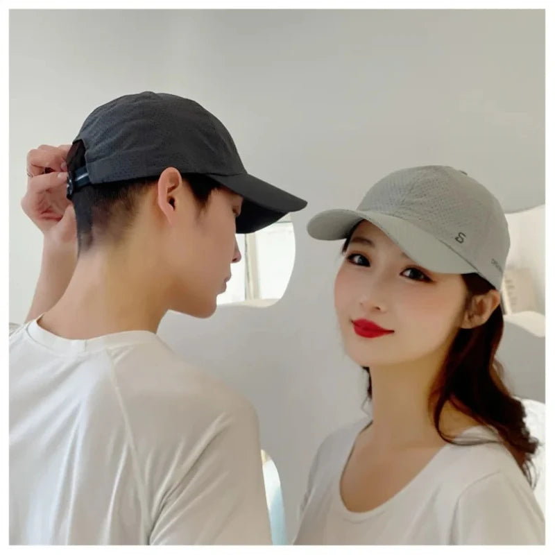 Summer Men's mesh Running Cap Thin Quick Drying Breathable Duck Outdoor Hiking Sports Baseball Cap