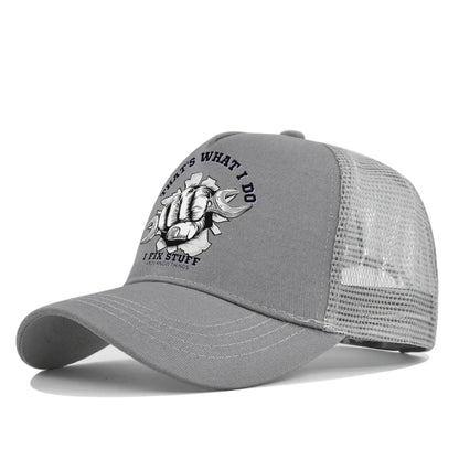 Spring Summer Printed Mesh Breathable Baseball Cap