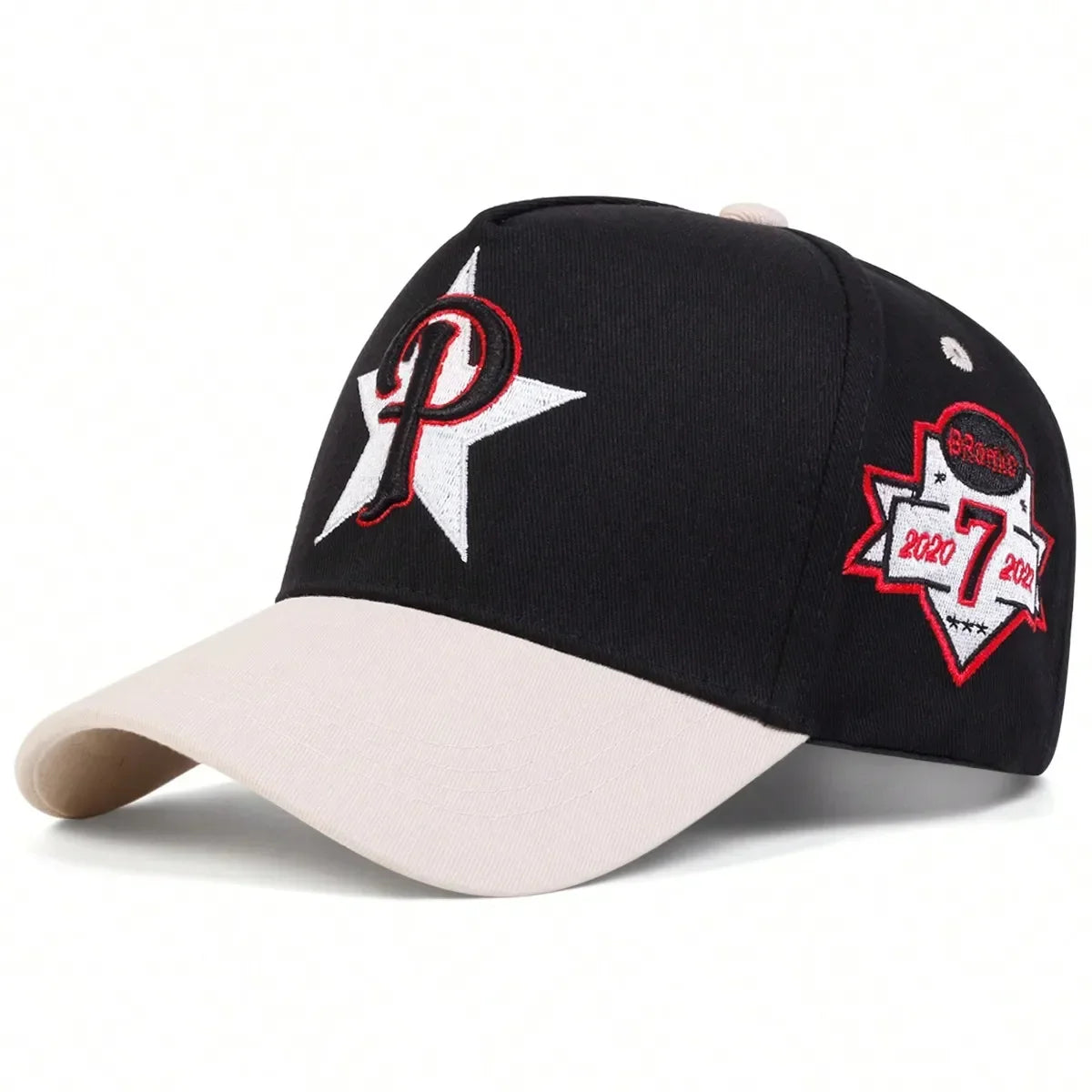 Unisex P Letter Embroidery Baseball Caps Spring and Autumn Sports Cap