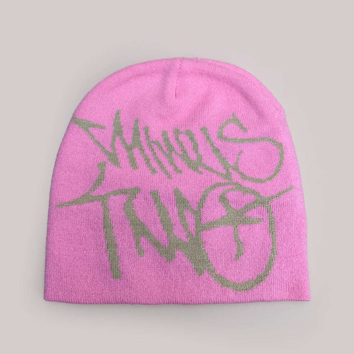 Niche American Street Jacquard Letters Knitted Hats New Men Women
