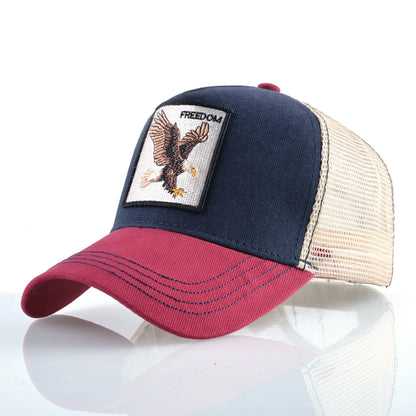 Fashion  With Embroidery Goat Patch Four Seasons Baseball Cap For Men Women