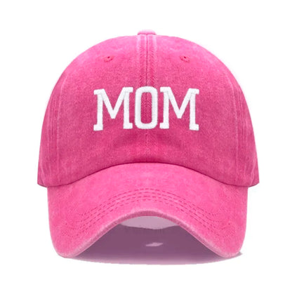 DAD MOM Embroidery Pure Cotton Baseball Cap Fashion Sport Golf Caps Sun Hat