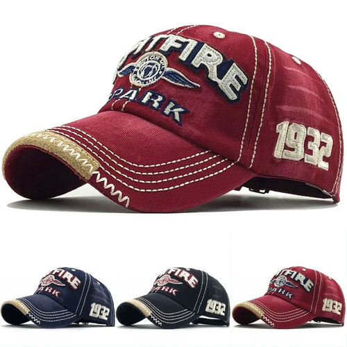 Men Women Cotton Embroidered Letter Printed Baseball Cap