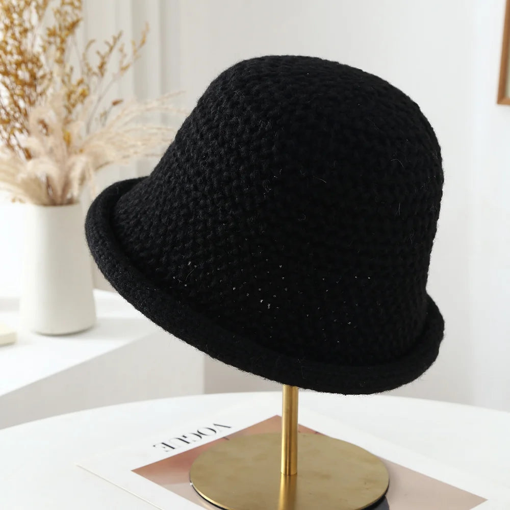 Women Chunky Knitted Cloche Hat