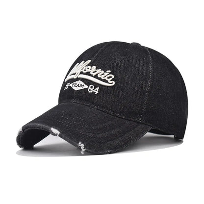 Denim Baseball Cap For Women Men Unisex