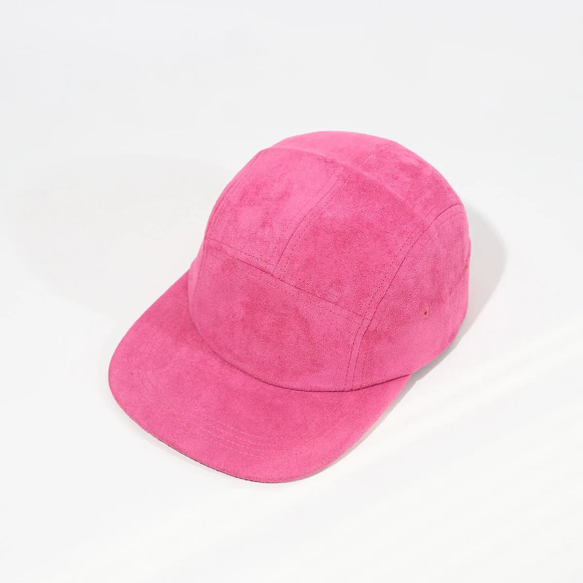 Suede Velvet 5 Panels Cap Flat Bill Running Hat