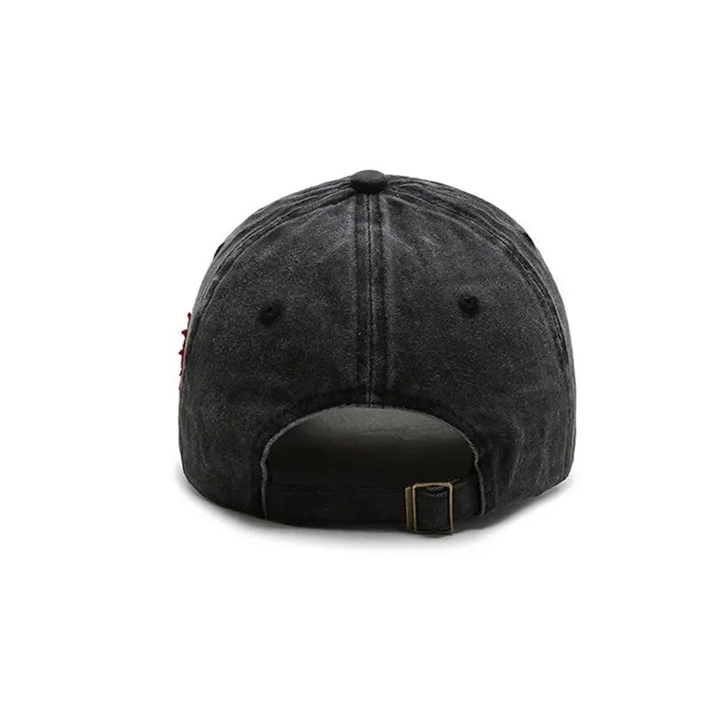 New Distressed Cotton Washed Baseball Cap Korean Outdoor