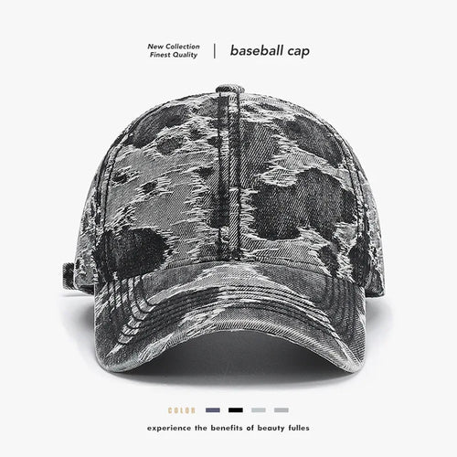 Vintage Washed Tie-Dye Baseball Cap For Men Women